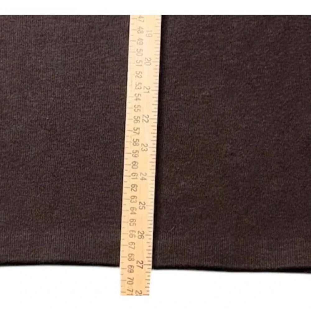 Polo Ralph Lauren Sweater Mens Large Brown Quarter Zip Mock Neck Cotton Knit